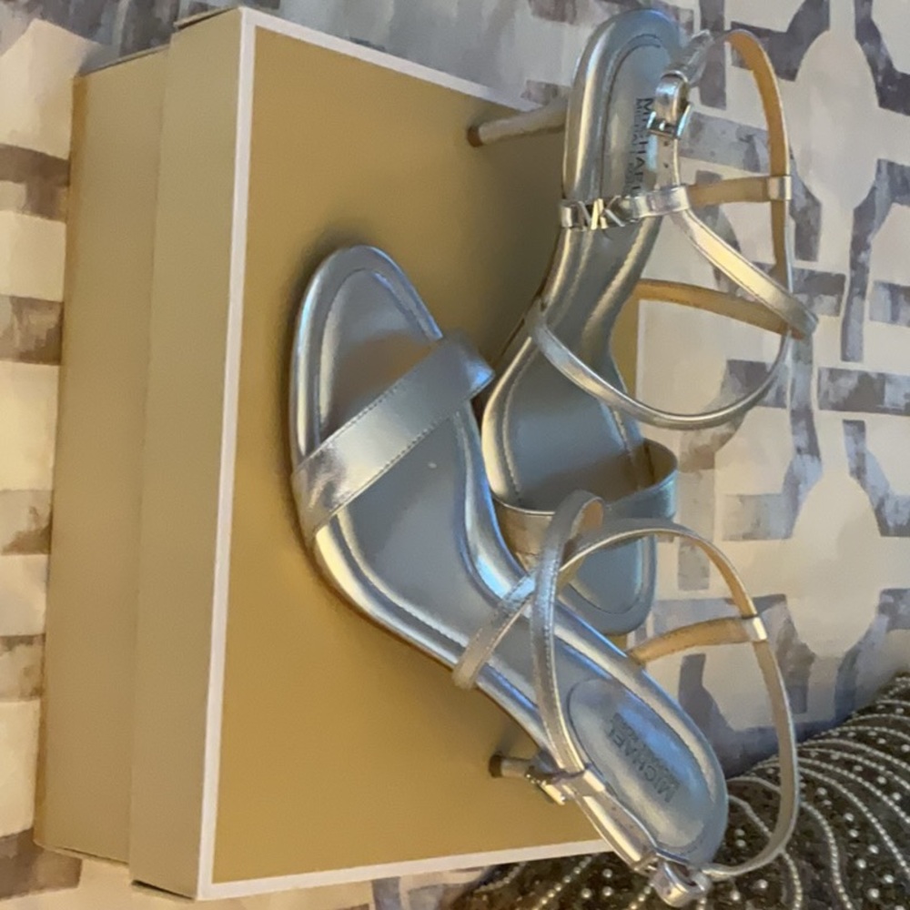 Silver sandals